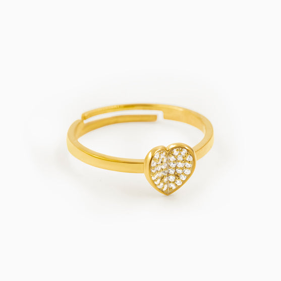 Heart Shape Silver Ring