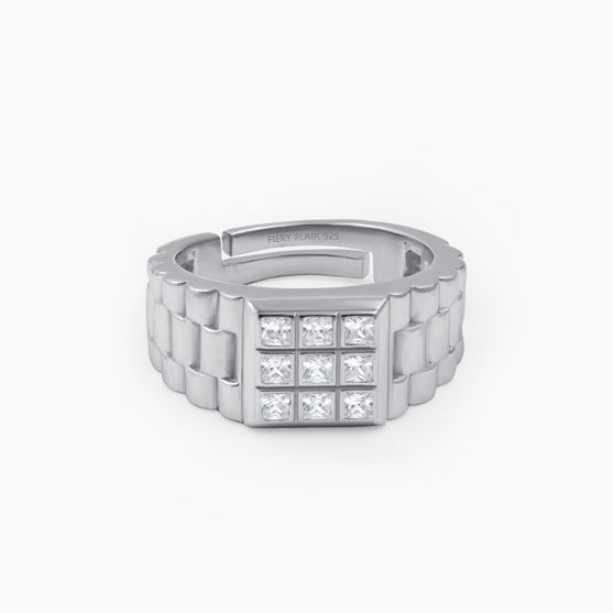 Men's Sterling Silver Designer Ring
