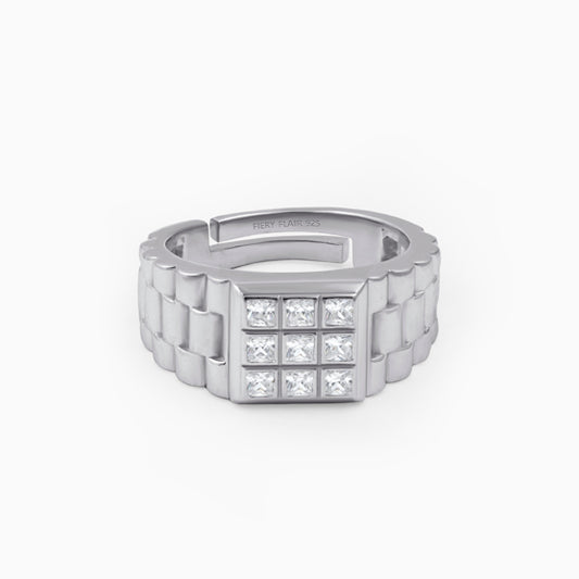 Men's Sterling Silver Designer Ring
