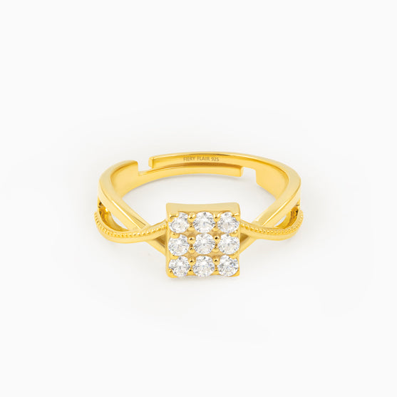 Square Sterling Silver Ring