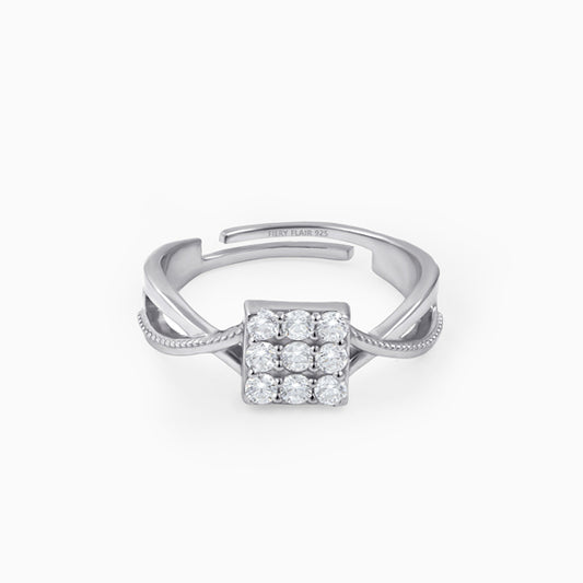 Square Sterling Silver Ring