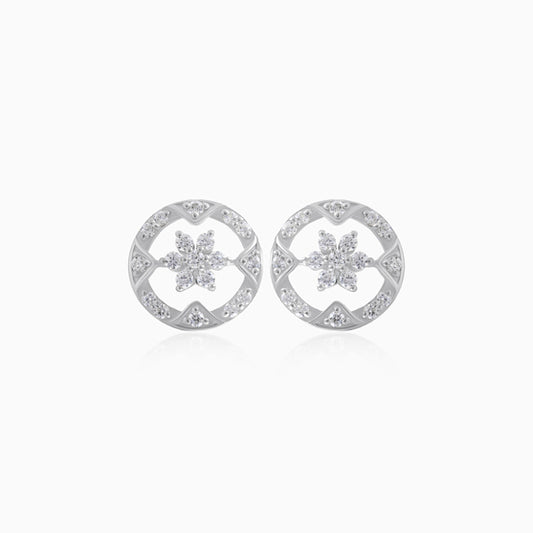 925 Silver Timeless Round Stud Earring