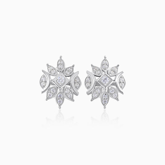 Artistic Silver Stud Earring