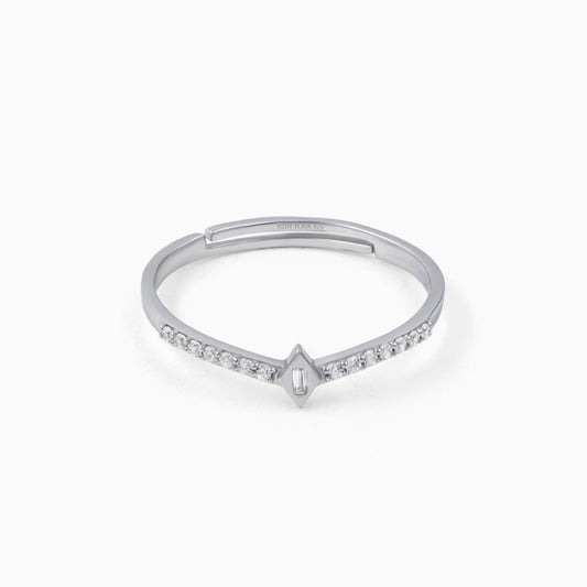 Curve Design 925 Silver Ring