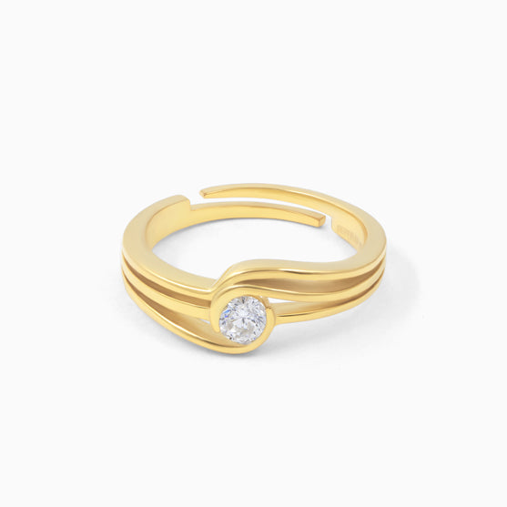 Solitaire Silver Ring