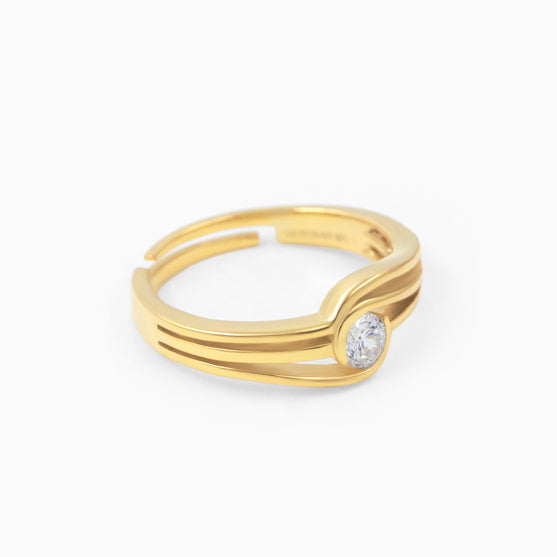 Solitaire Silver Ring