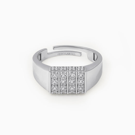 925 Silver Stamped Men's Ring