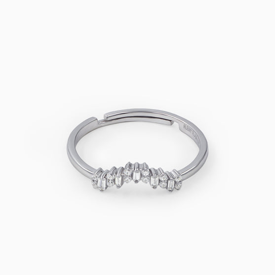 Crown Design Silver Ring