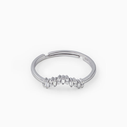 Crown Design Silver Ring