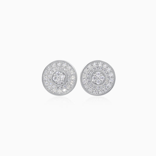 Silver Gleam Stud Earring