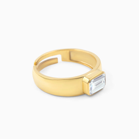 Adjustable Men's Silver Ring