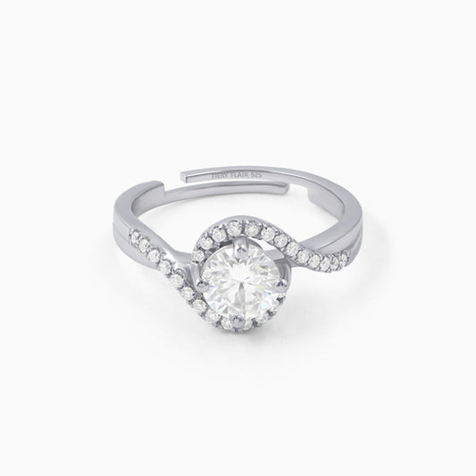 Solitaire Silver Designer Ring