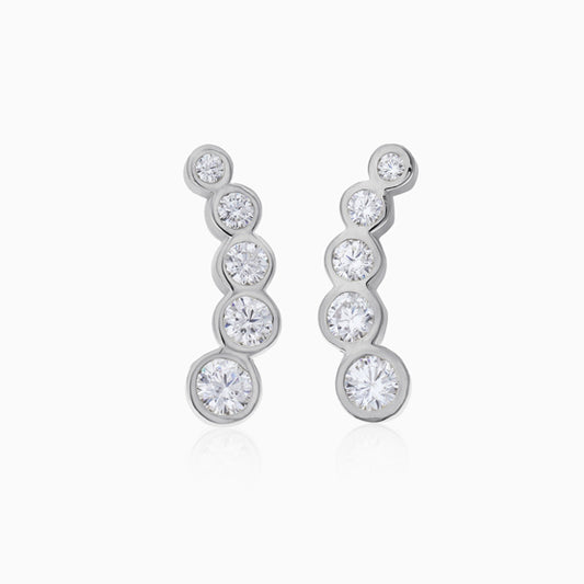 Modern Design Silver Stud Earring