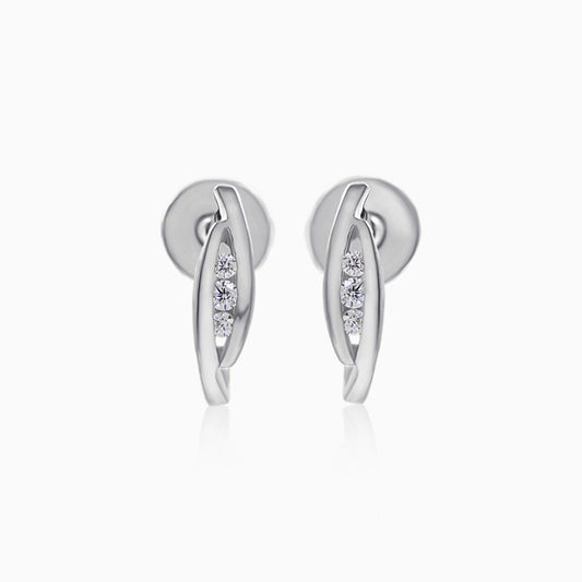 Silver Essence Stud Earrings