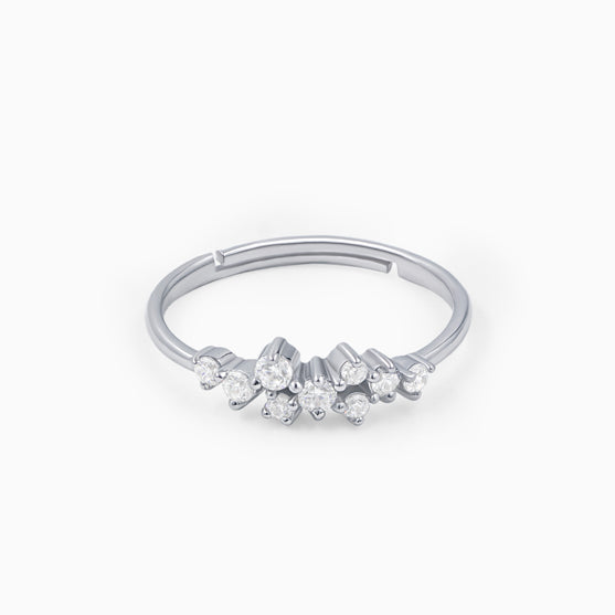 Cocktail Silver Ring