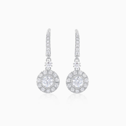 Silver Celestial Drop Earring
