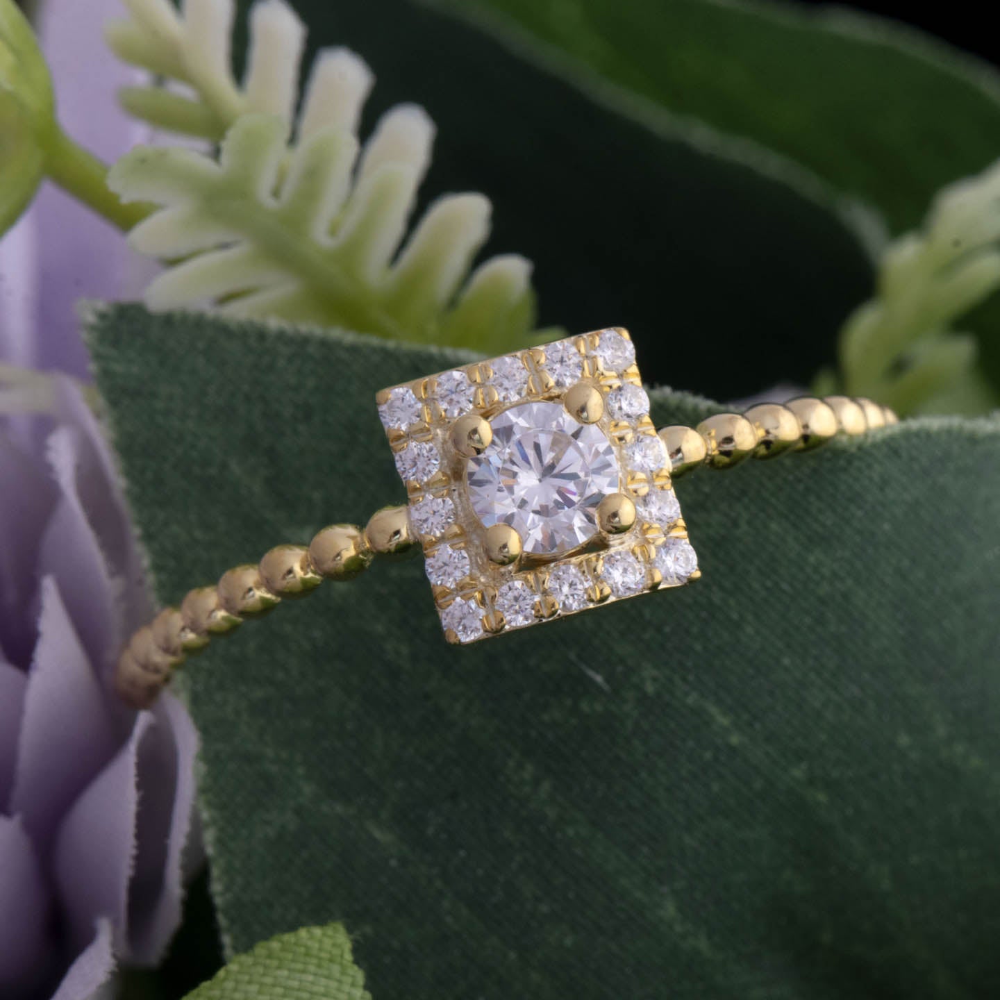 Solitaire Silver Ring