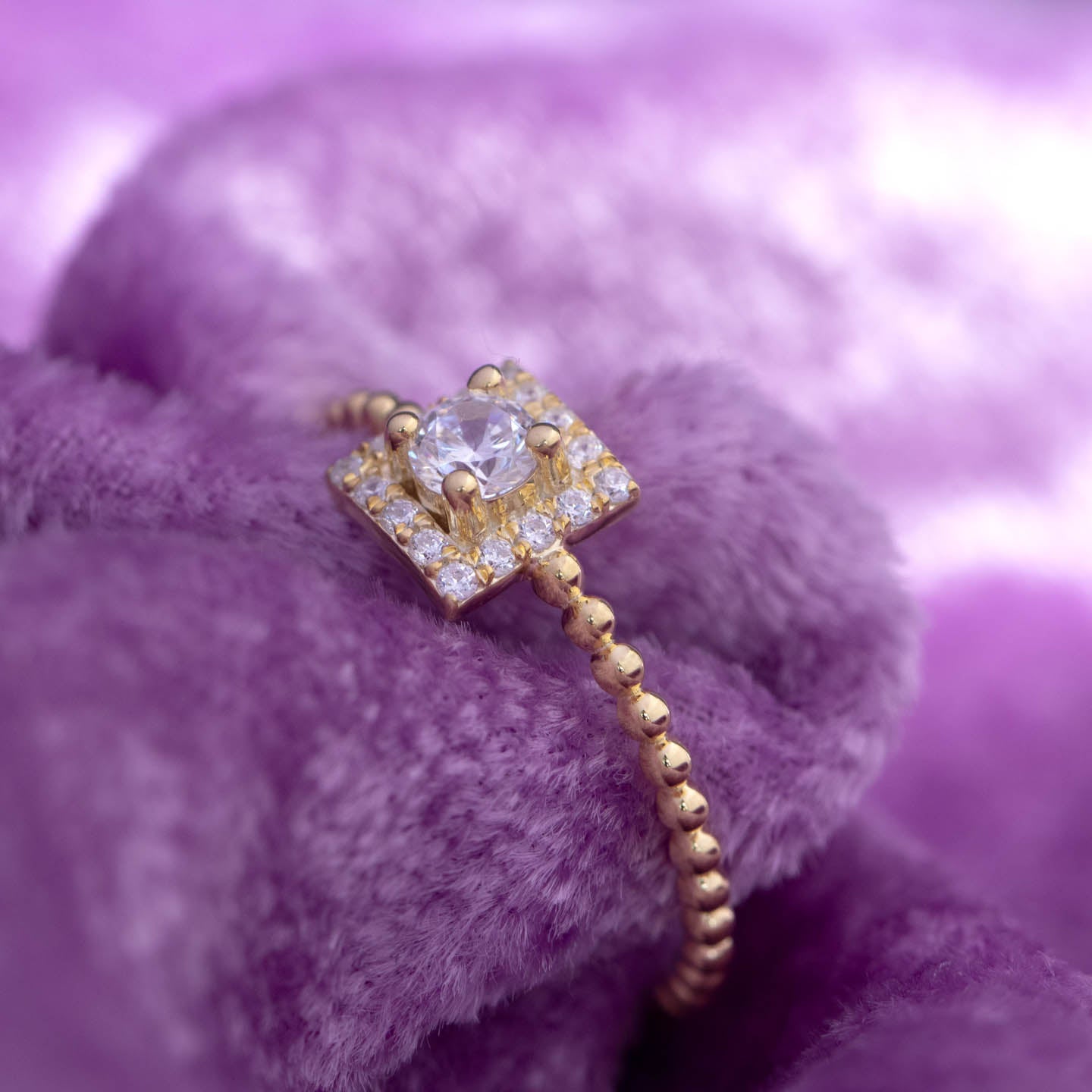 Solitaire Silver Ring