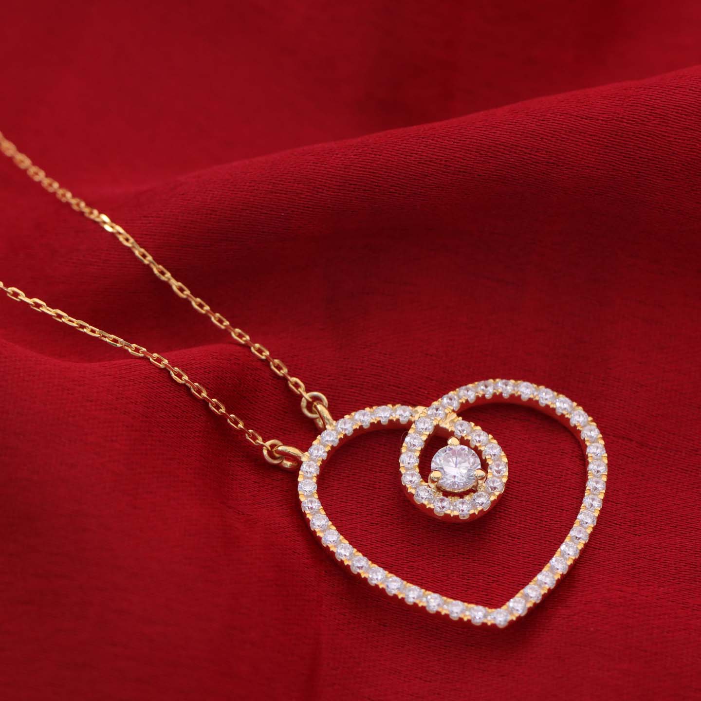 Heart Silver Pendant Necklace