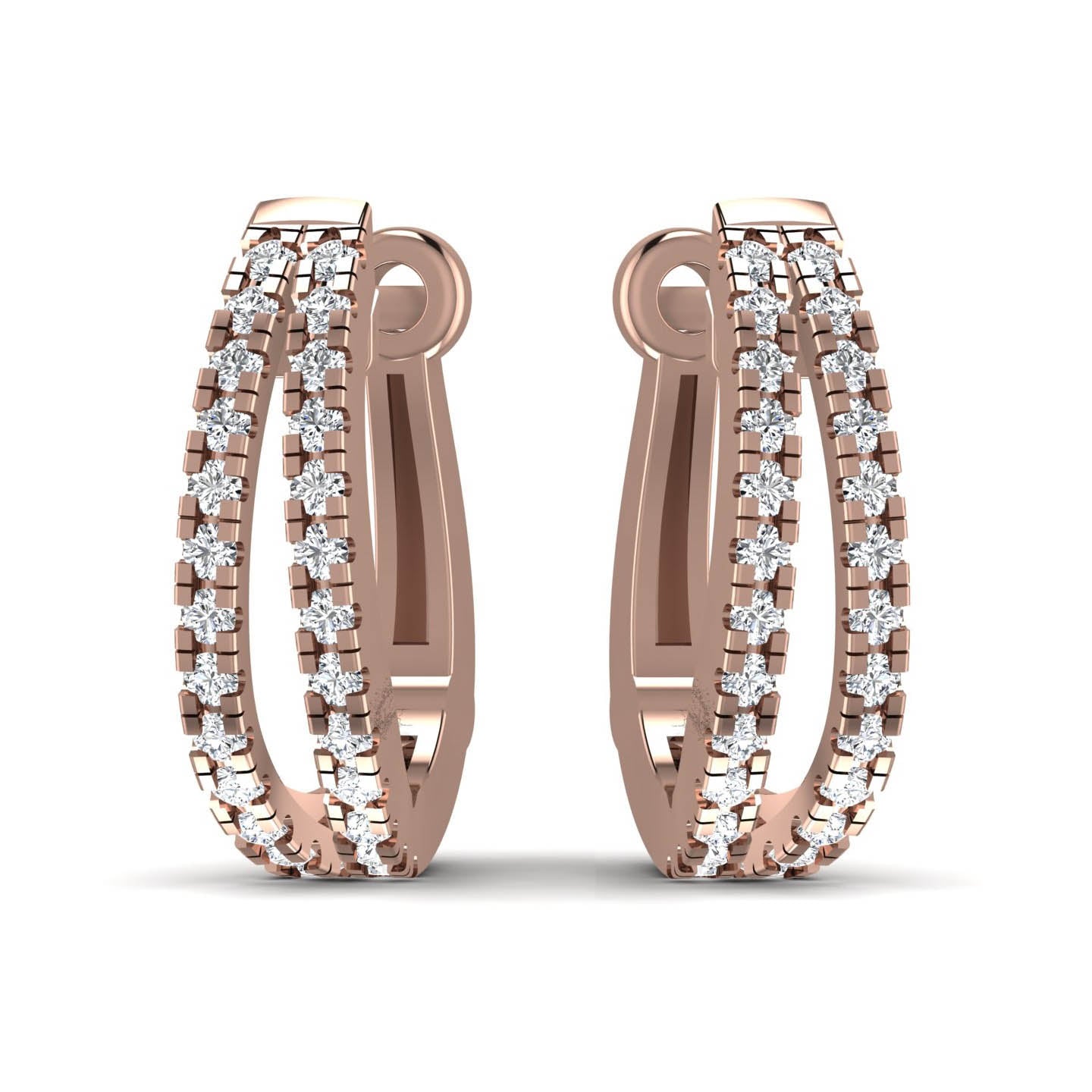 Diamond Hoop Earrings