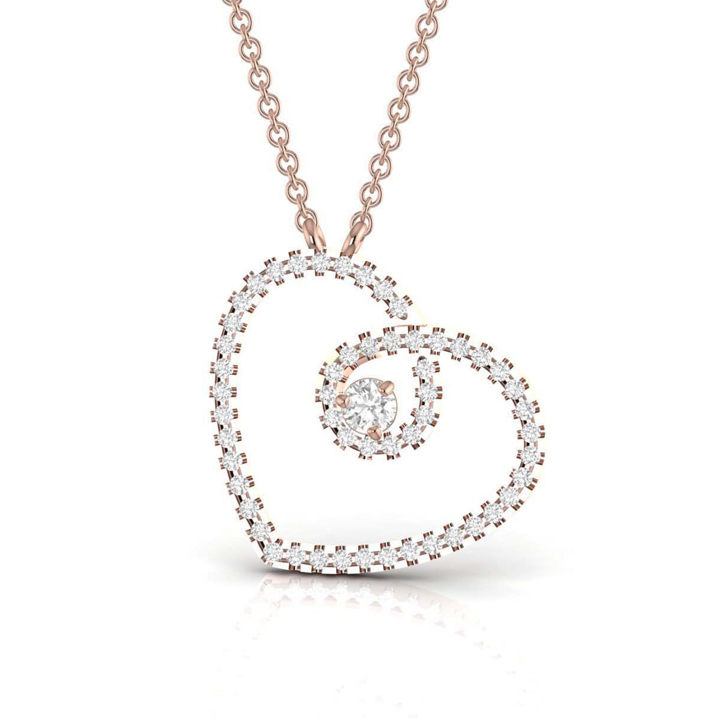 Heart Silver Pendant Necklace