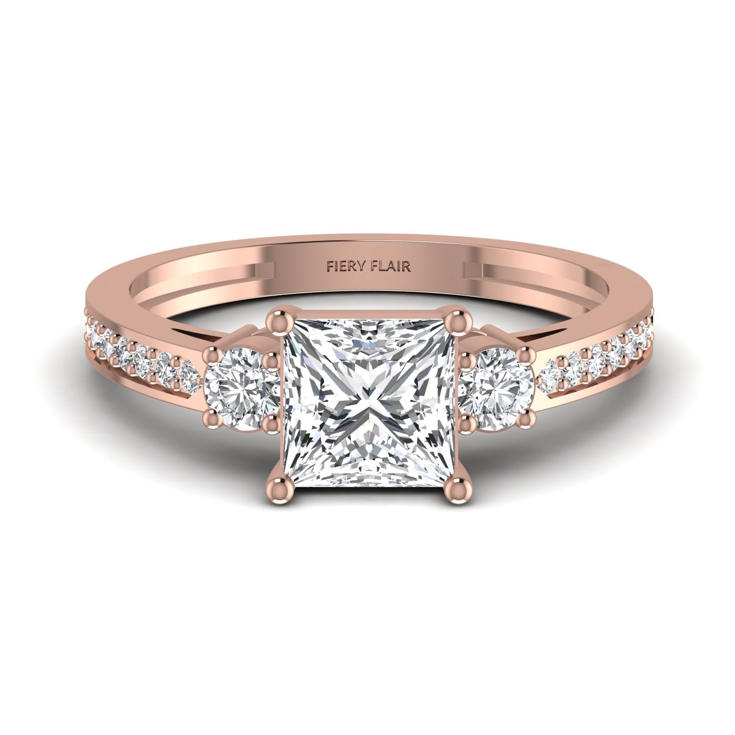 Princess Lab Diamond Ring