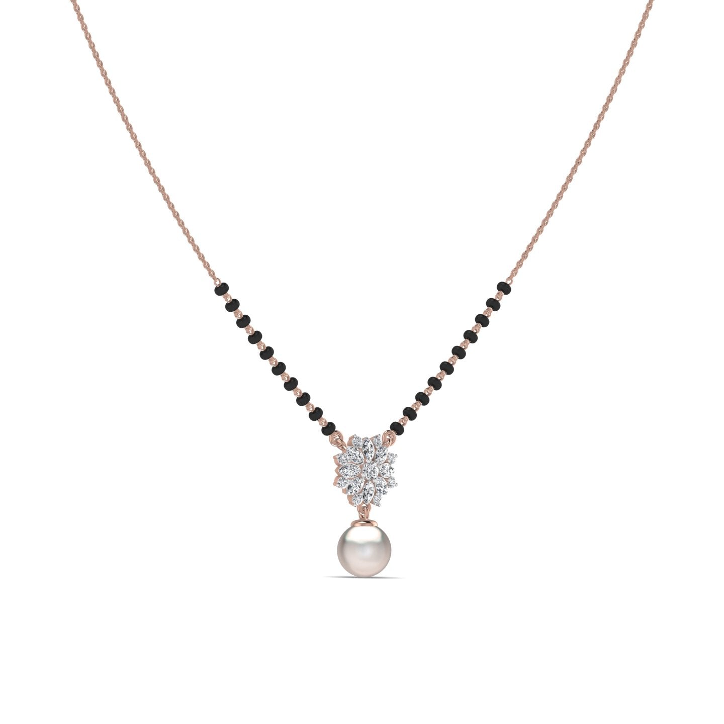 Silver Pearl Mangalsutra