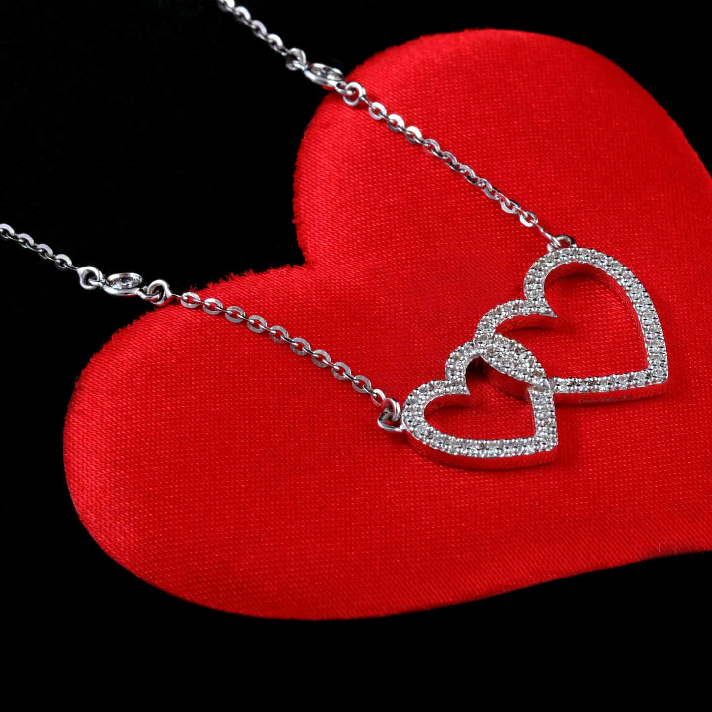 Diamond Gold Station Necklace