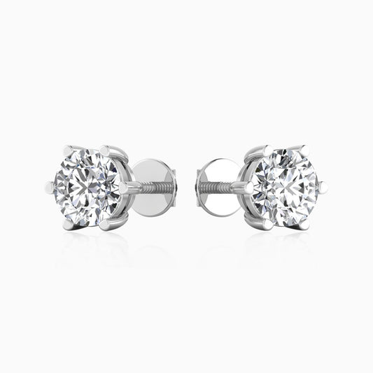 Silver Harmony Stud Earring