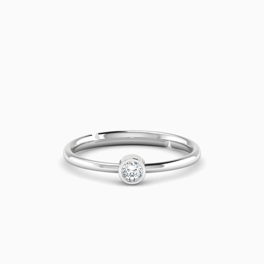 Pure Elegance Solitaire 925 Silver Ring