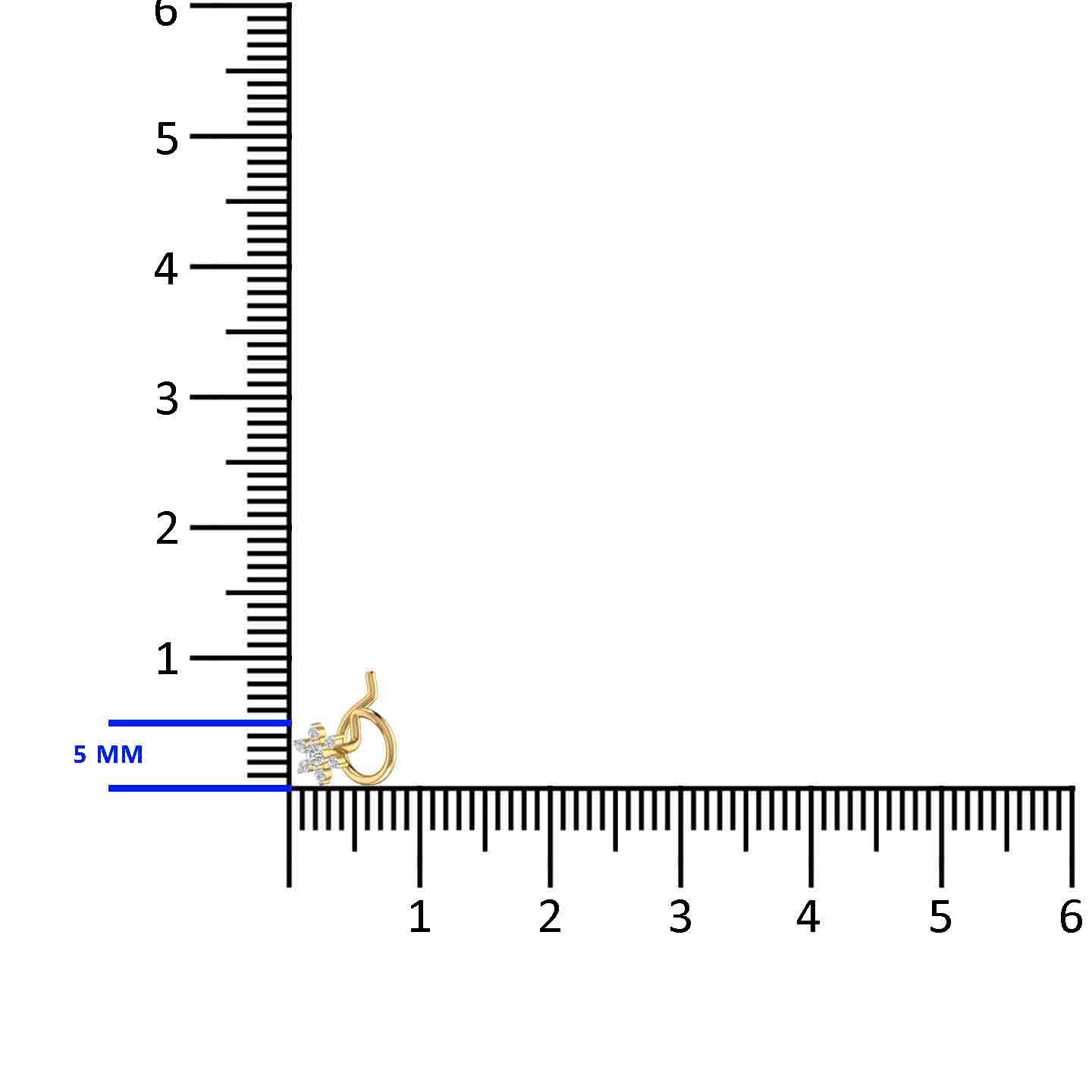 Lab Diamond Nose Pin