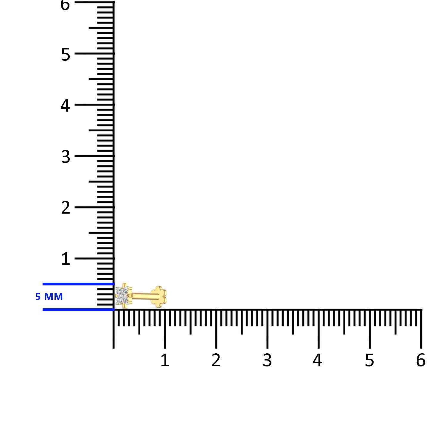 diamond nose pin