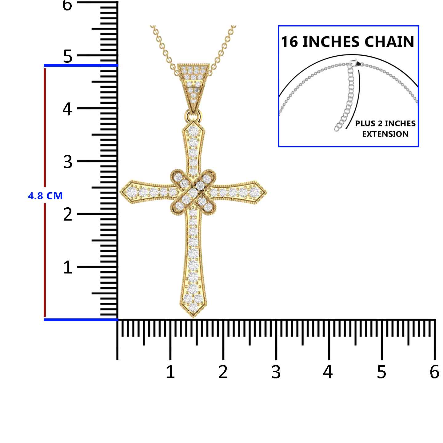 Holy Cross Silver Pendant Necklace