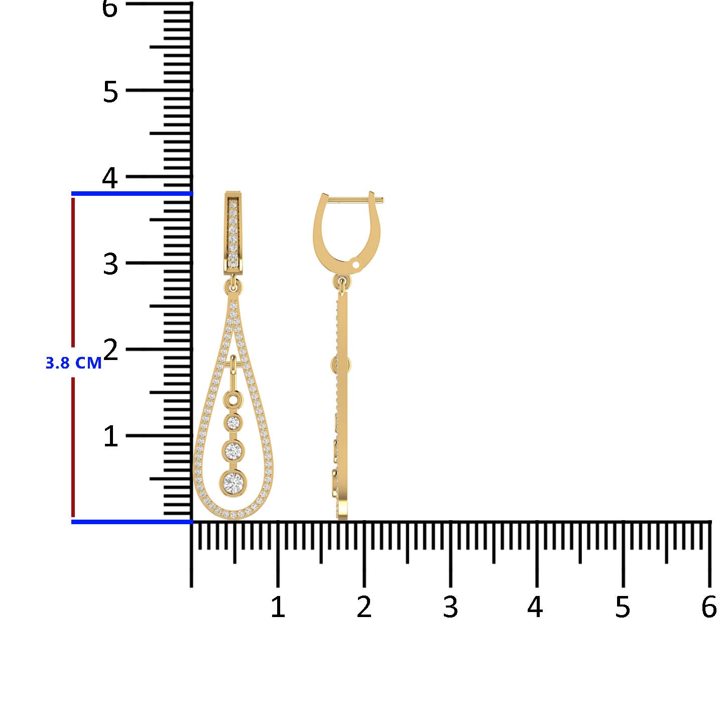 Sterling Silver Long Drop Earrings