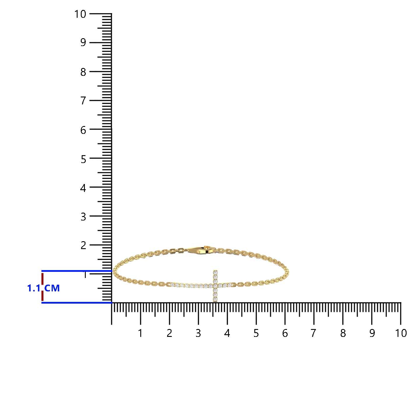 Silver Cross Bracelet