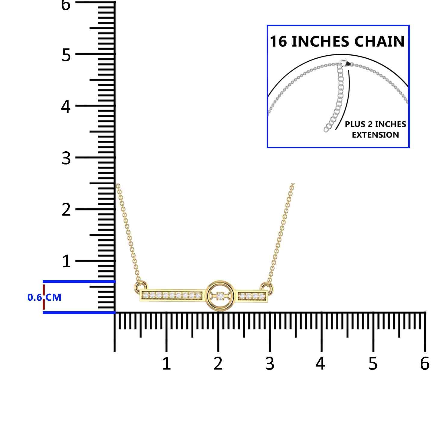 Silver Bar Pendant Necklace