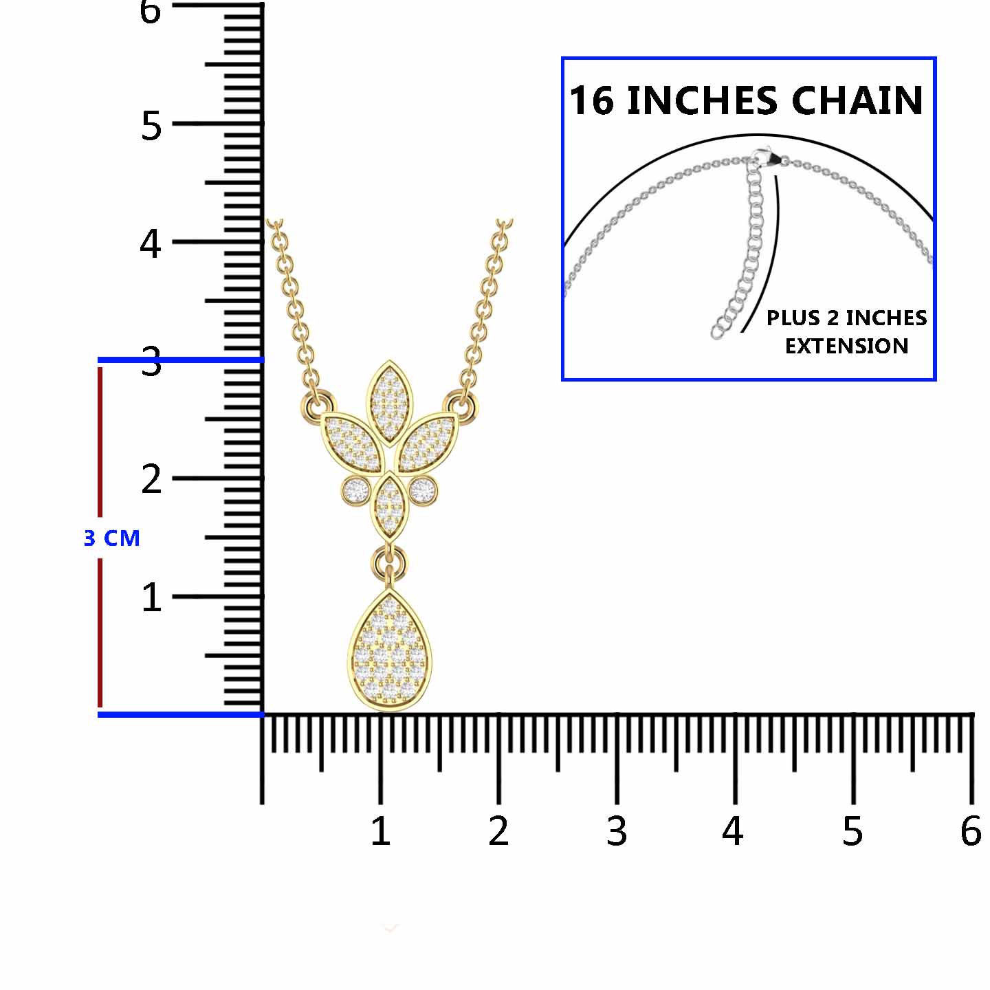 Floral Silver Pendant Necklace