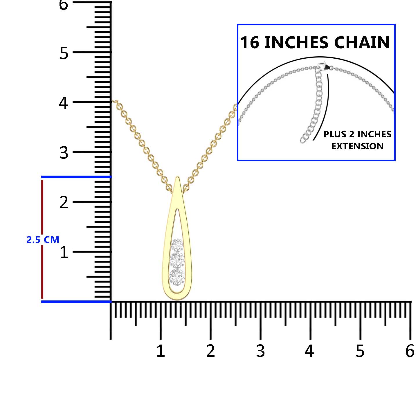 Silver Droplet Pendant Necklace