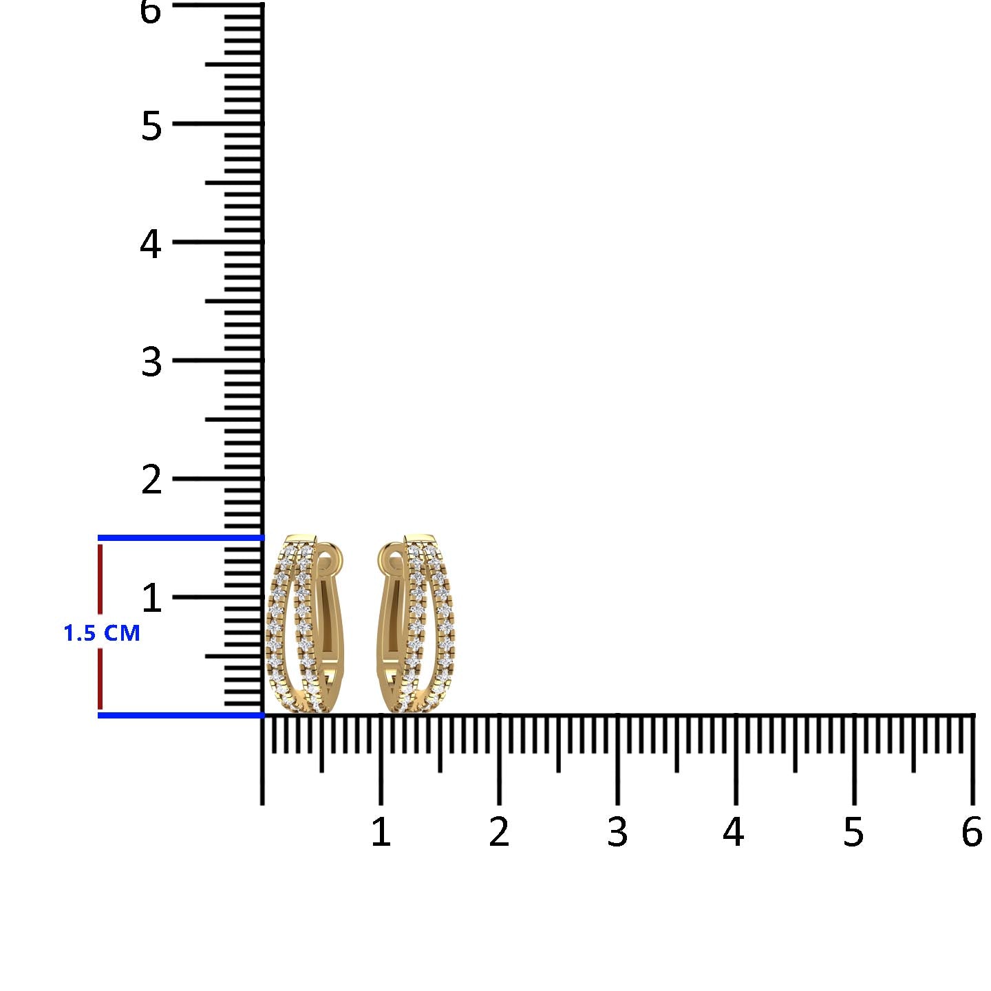 Diamond Hoop Earrings