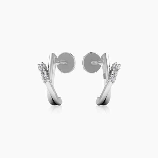 925 Silver Curved Shape Earring