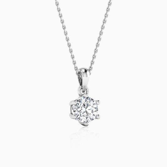 Silver Ascetic Pendant Necklace