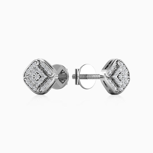 Majestic Silver Stud Earring
