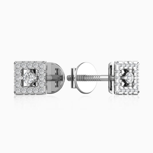 Geometric 925 Silver Stud Earring