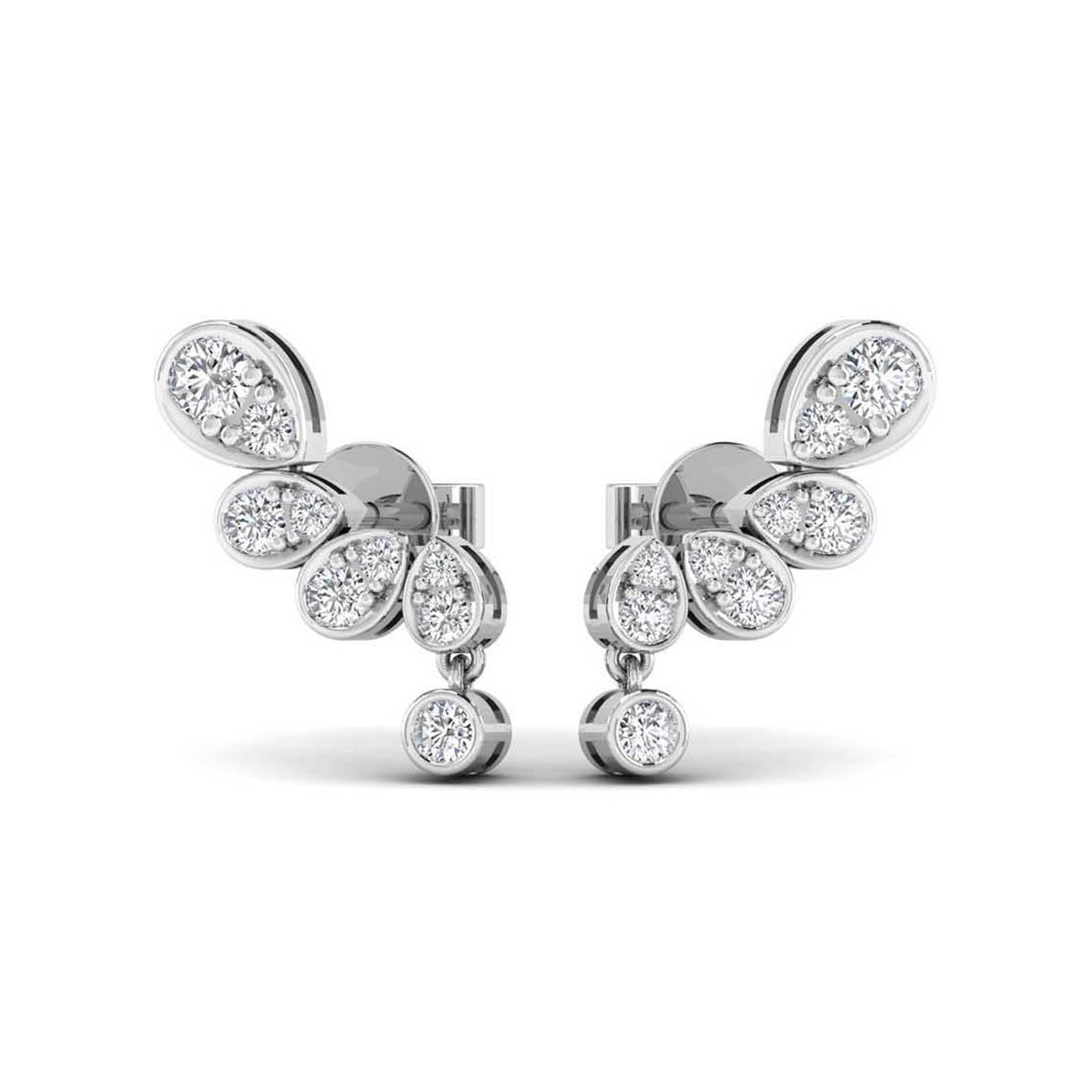 Diamond Gold Stud Earring