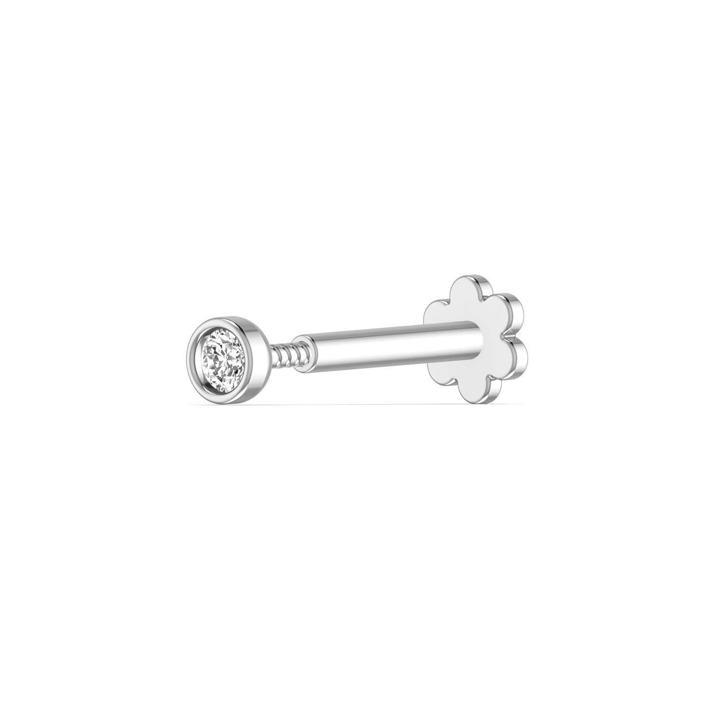 Single Diamond Nose Pin