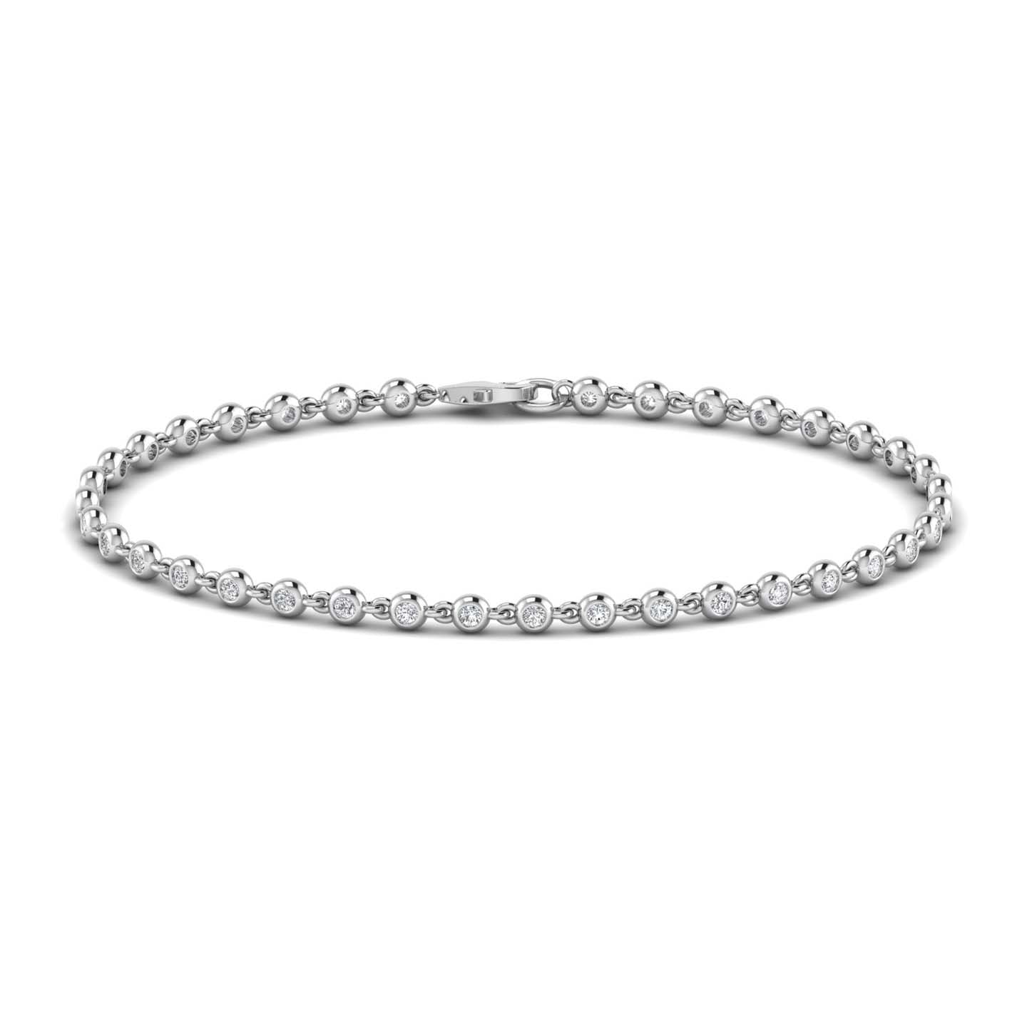Round Diamond Gold Bracelet