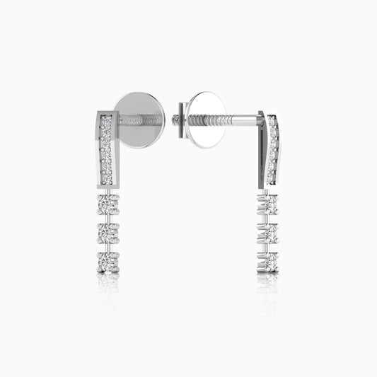 925 Silver Shimmer Drop Earrings