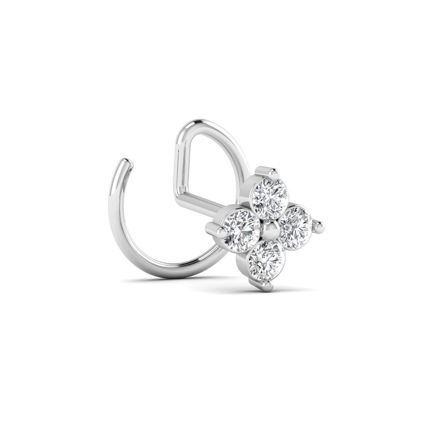 lab diamond nose pin