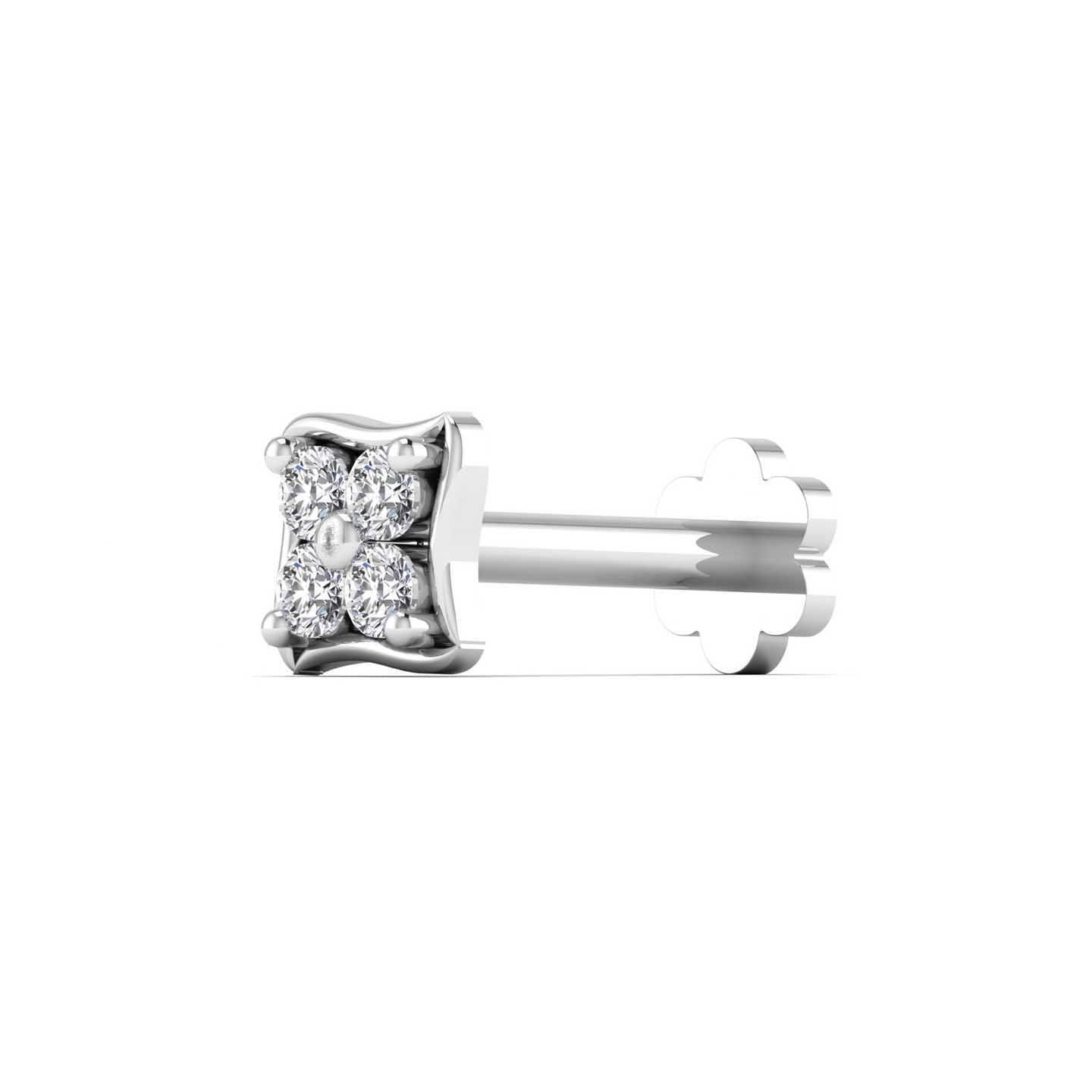 lab diamond nose pin