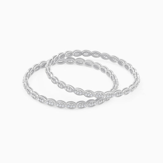 Dazzling Sterling Silver Bangle